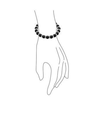 Simulated Pearl Stackable Strand Stretch Bracelet Crystal Rondelle Gold & Silver Plated Spacer