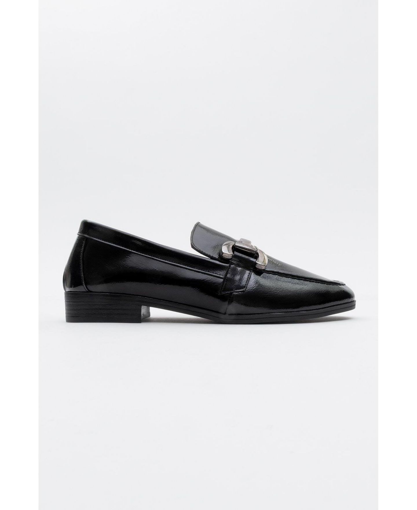 Женские туфли Forever & Always Shoes Rous Leather Bit Loafer, цвет: Чёрная лаковая кожа — фото 2