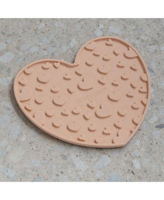 Enrichment Lick Mat: Blush Pink Heart