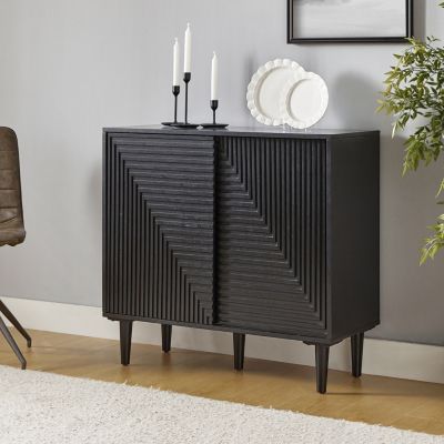 Alfred 34" Tall 2-Door Accent Cabinet with Adjustable Shelves