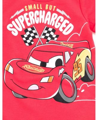 Baby Boys Lightning McQueen Romper and Bucket Sun Hat Outfit Set