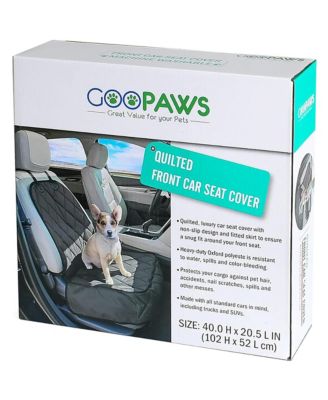 Quilted Pet Front Car Seat Cover: 40" - Grey