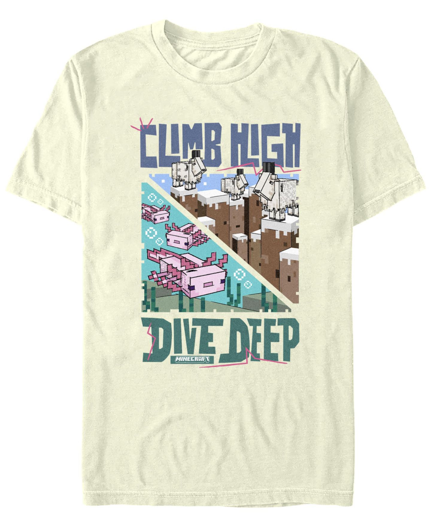 Мужская футболка Fifth Sun Climb High Dive Deep Short Sleeve, цвет: Натуральный — фото 1