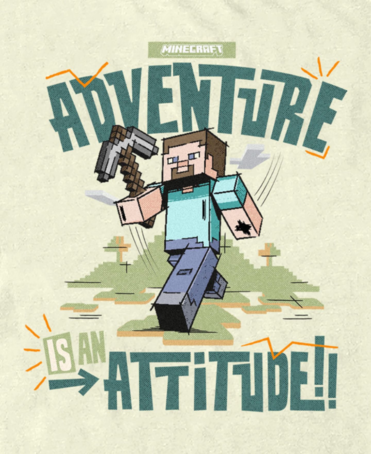 Мужская футболка Fifth Sun Adventure Attitude Short Sleeve, цвет: Натуральный — фото 3