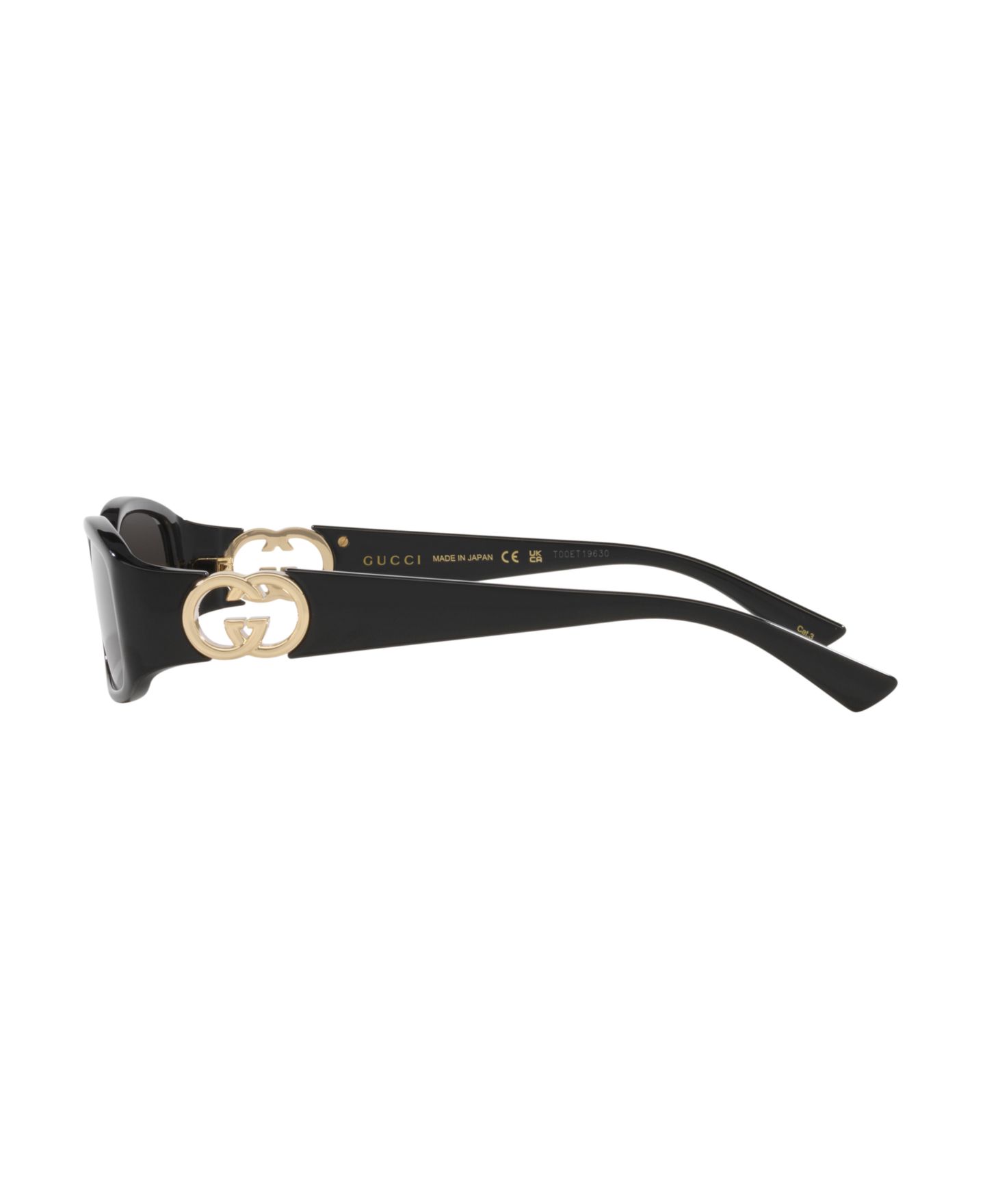 Женские солнцезащитные очки Gucci Small Sunglasses, GG1661S GC002287, цвет: Чёрный — фото 4