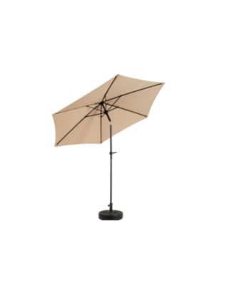 Streamdale 9ft Outdoor Patio Umbrella, Tilt & Crank, Khaki (Base Not Included)