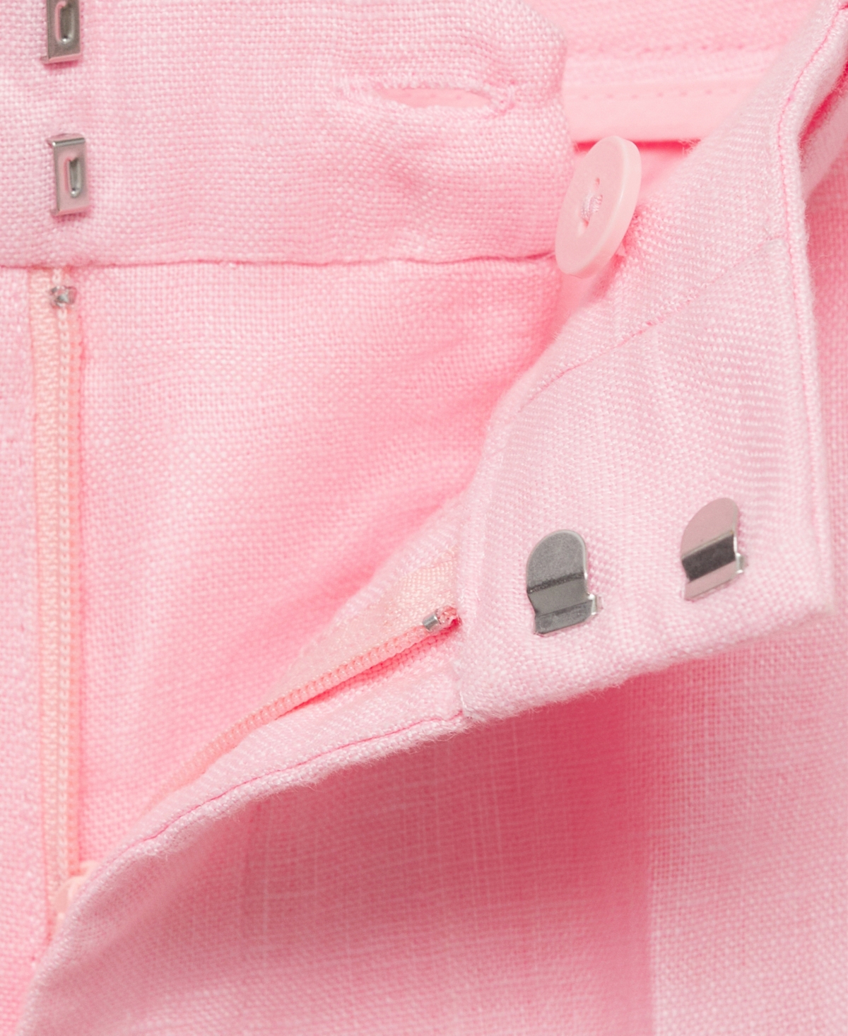 Mango Linen Suit Trousers Light Pink In Light Pink