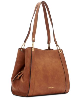 Garnet Triple Small Compartment Tote Bag