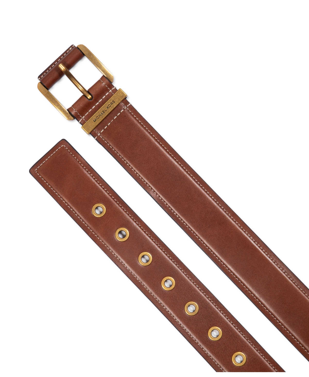 Michael Kors 42mm Leather Belt In Luggage