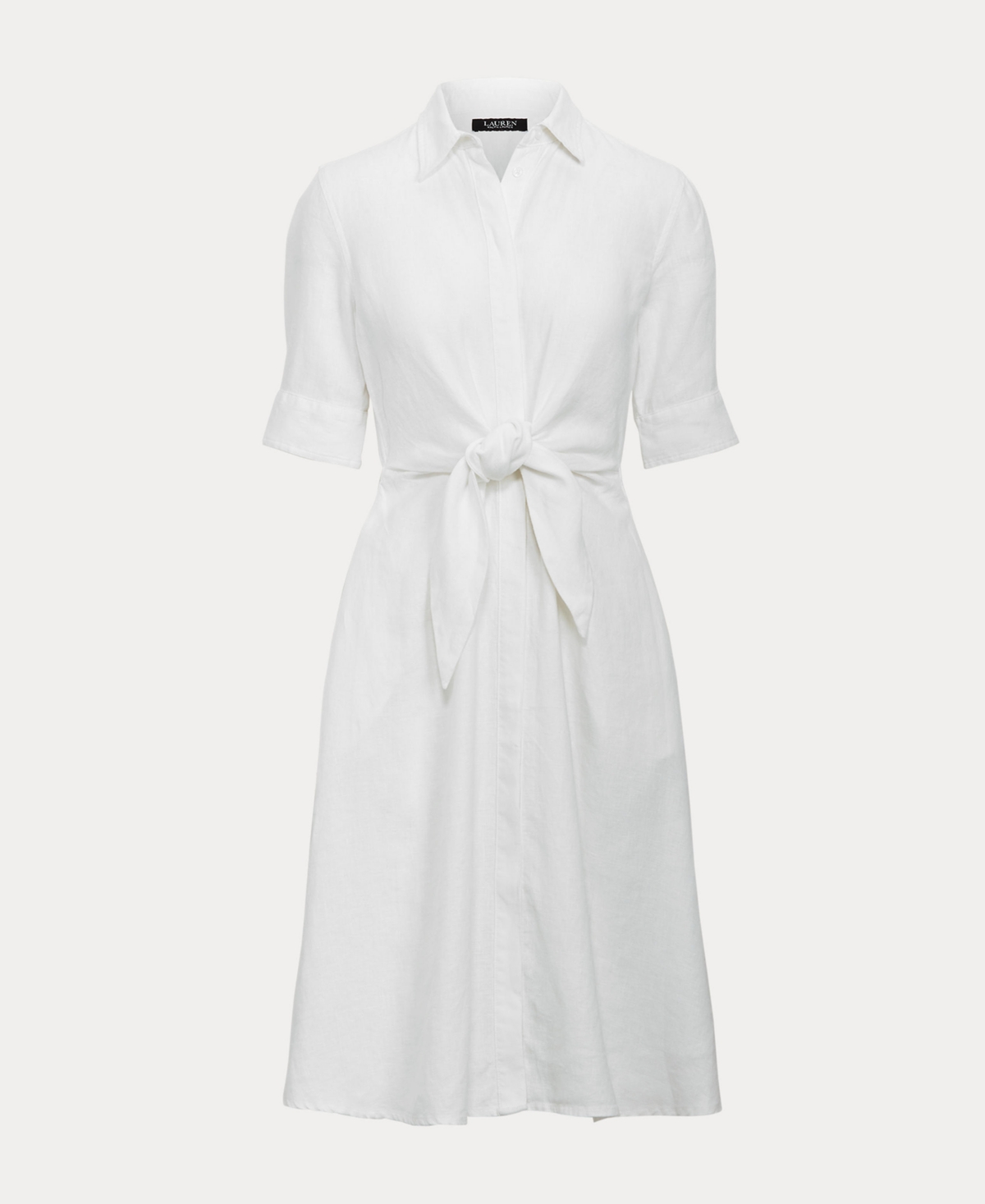 Ralph Lauren Women's Linen Shirtdress In White