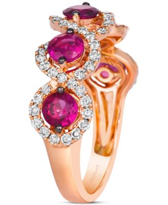 Passion Ruby™ (1-1/4 ct. t.w.) & Nude Diamond™ (1/2 ct. t.w.) Ring in 14k Rose Gold