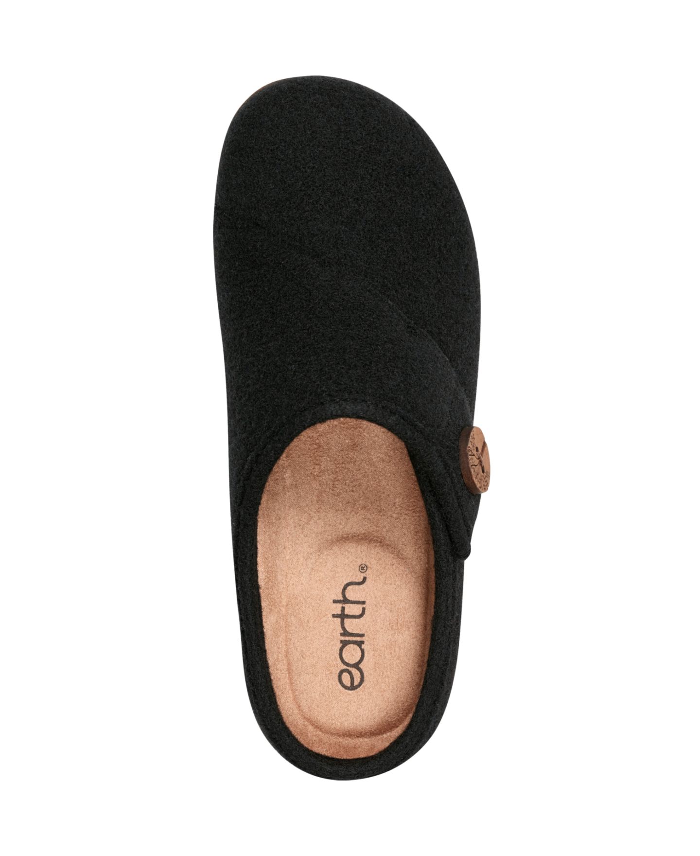 Женские сабо Earth Ezra Button Wrap Slip-On, цвет: Чёрный — фото 4