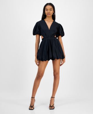 Cindy Castro New York - Women's Cameron Cotton Bubble Mini Dress