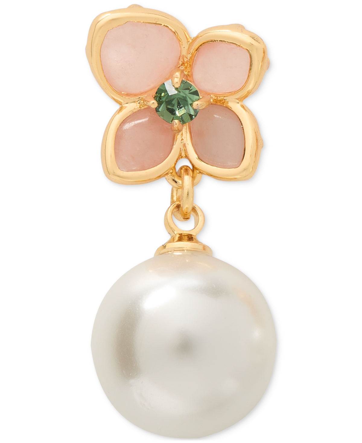 Kate Spade New York Pastel Petals Mixed Stone Flower Drop Earrings In Gold Tone In Multi