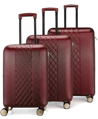 Diamond 3-Piece Expandable Spinner Luggage Set