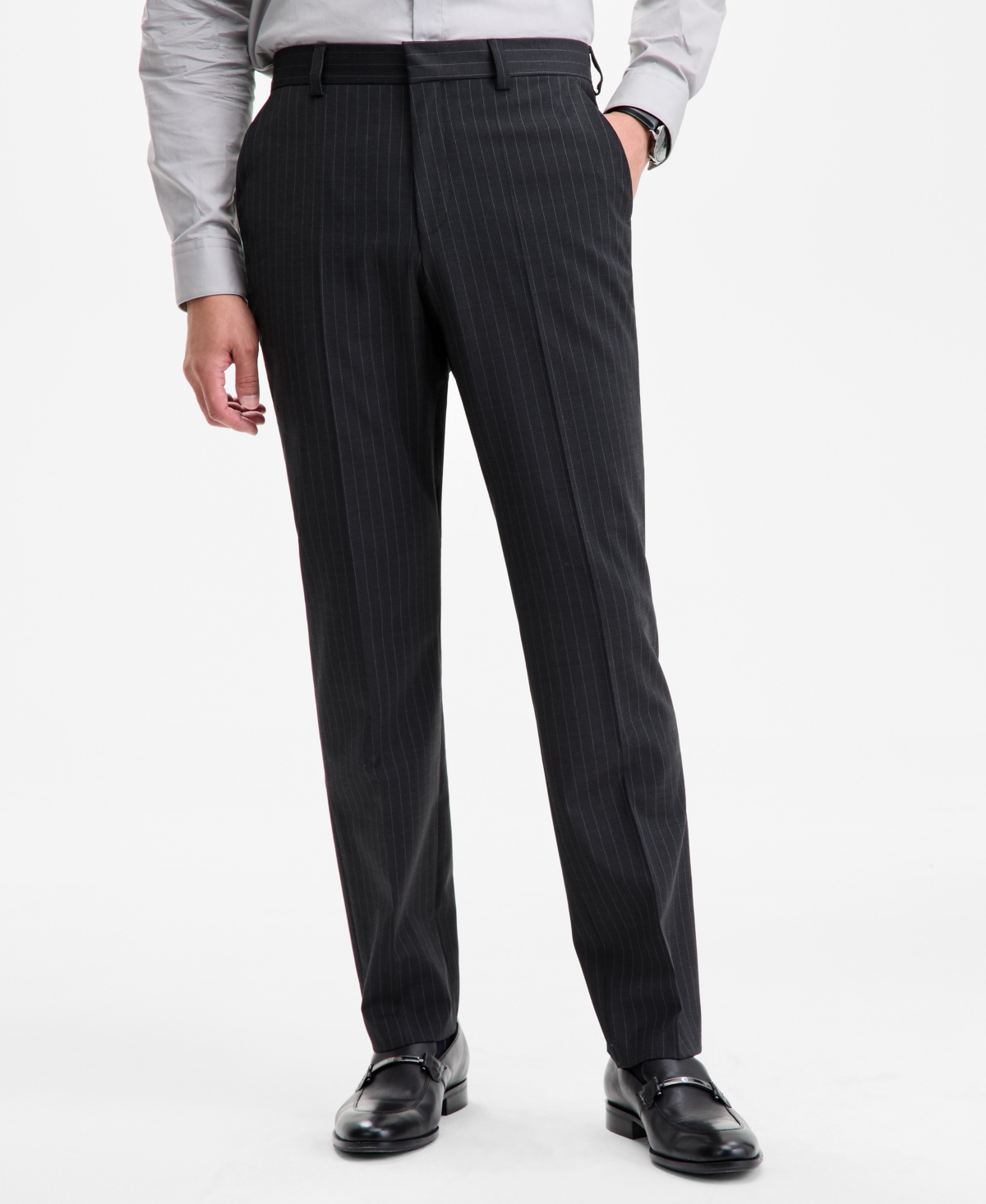 Hugo Boss Hugo By  Men's Modern-fit Pinstripe Suit Pants In Gray