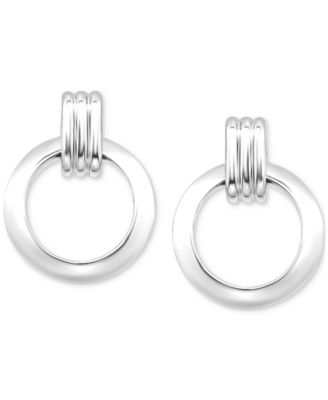 Doorknocker Drop Earrings (3/4") in 18k Gold-Plated Sterling Silver (also in Sterling Silver)