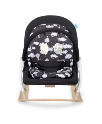 Koko Portable Infant Bouncer in Black White