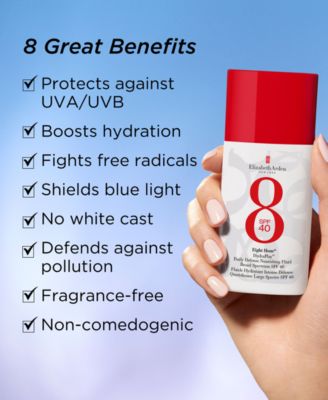 Eight Hour HydraPlay Daily Defense Nourishing Fluid Broad Spectrum Sunscreen SPF 40, 1.7 oz.