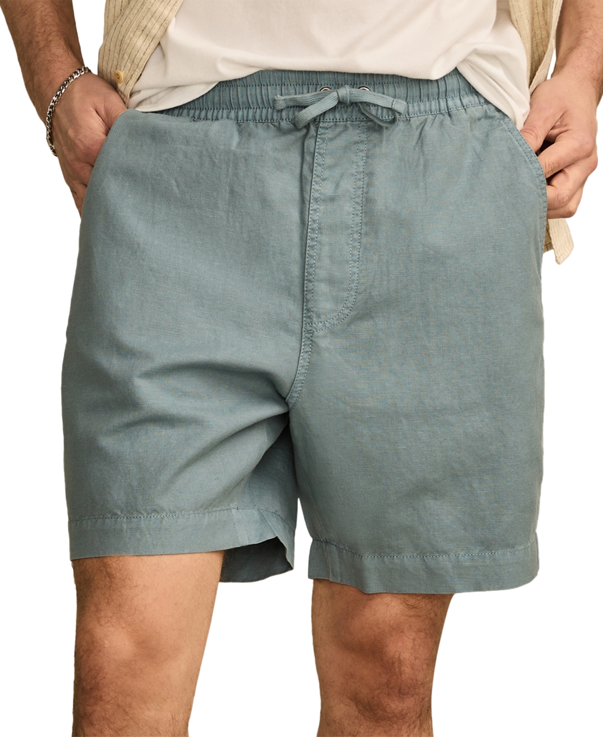 Men's 7 Inch Pull On Shorts - Bluestone