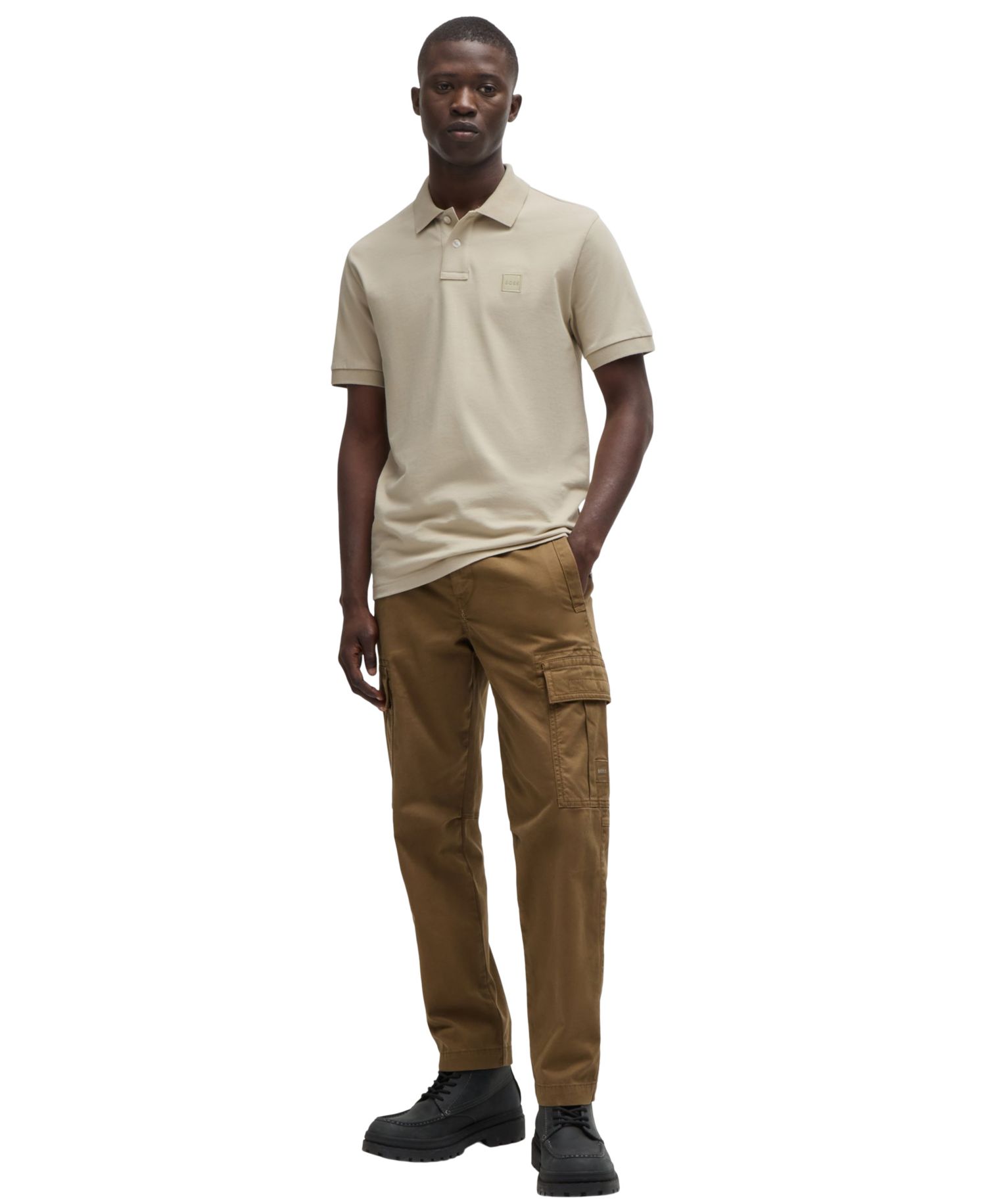 Men's Stretch-Cotton Slim-Fit Polo Shirt