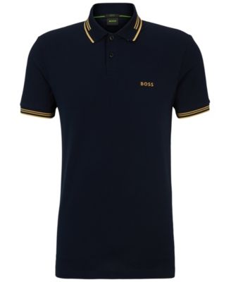Men's Branding Stretch-Cotton Slim-Fit Polo Shirt