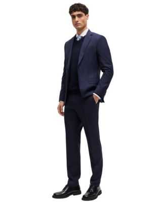 Men's Slim-Fit Merino Wool V-Neck Sweater