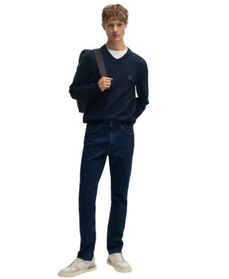 Men's Slim-Fit Indigo Blue Jeans