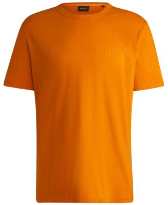 Men's Cotton Slub Logo Detail T-Shirt