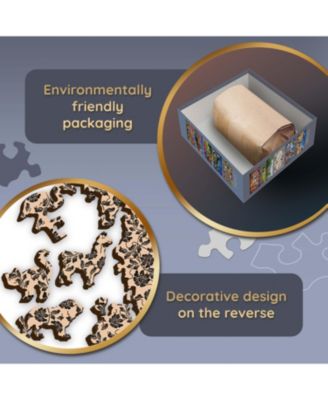 Wood Craft 501 Piece Wooden Puzzle - Rainbow Butterflies