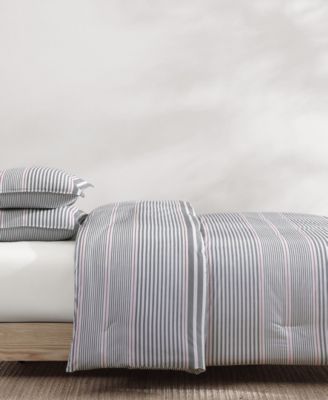 Danbury Stripe Cotton 3-Pc. Comforter Set, King