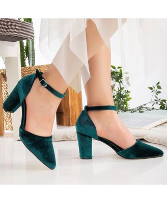 Gisele Closed Toe High Block Heels