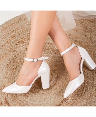 Gisele Closed Toe High Block Heels