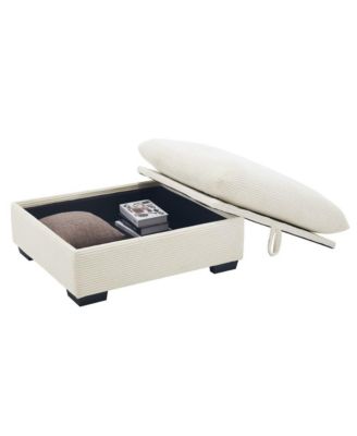 Corduroy Fabric Ottoman Footrest Comfortable, Durable, and Versatile for Living Room or Bedroom