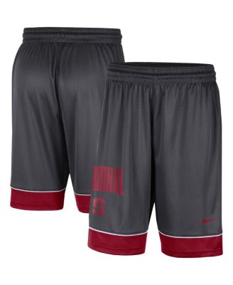 Nike - Men's Charcoal/Crimson Stanford Cardinal Fast Break Shorts
