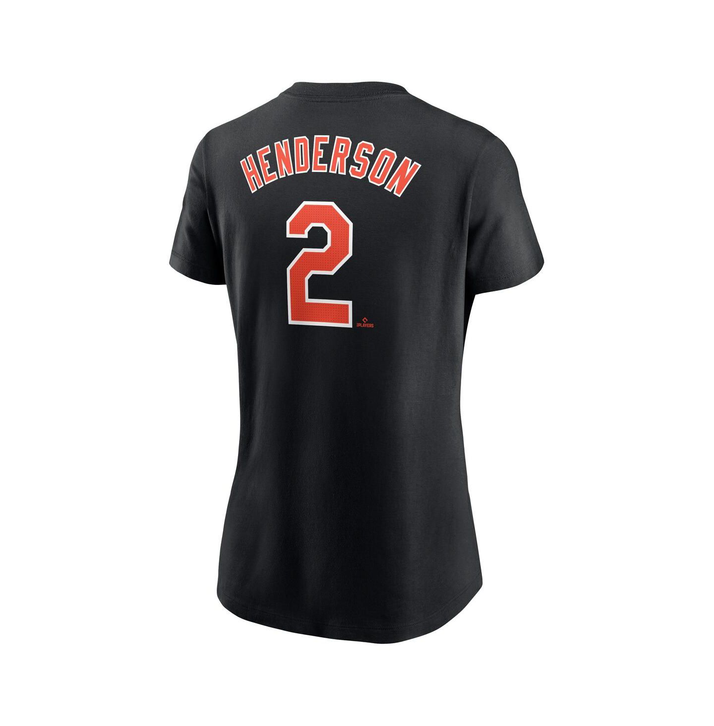 Женская футболка Nike Gunnar Henderson Black Baltimore Orioles Fuse Name & Number — фото 3