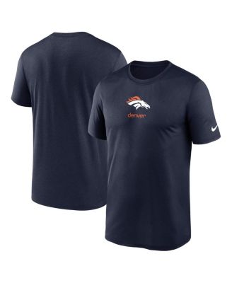 Nike - Men's Navy Denver Broncos Legend Sign Performance T-Shirt