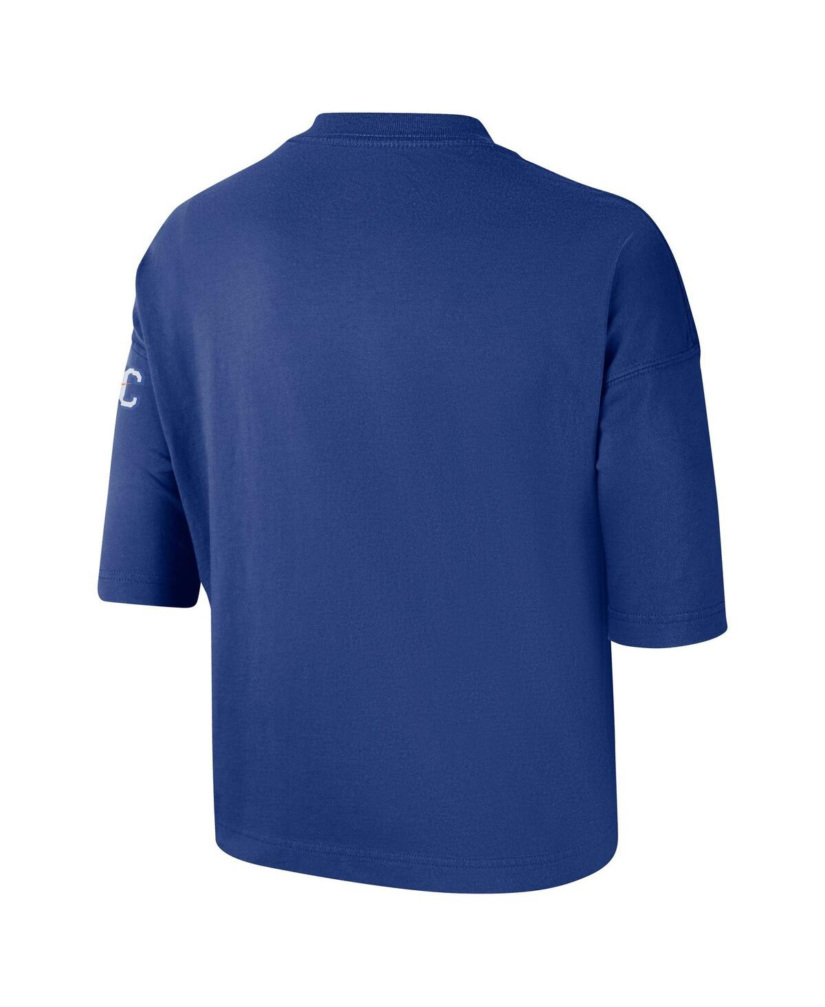 Nike Women's Blue New York Knicks 2024/25 City Edition Courtside Boxy T-shirt In Blue