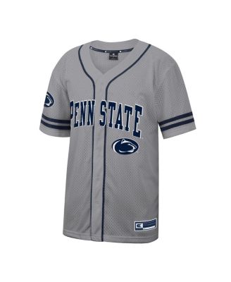 Men's Gray Penn State Nittany Lions Free Spirited Baseball Jersey