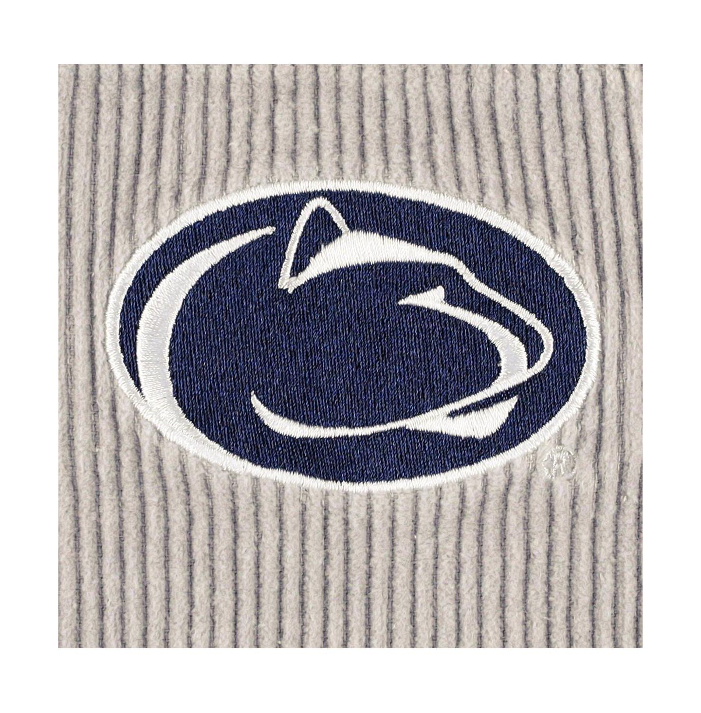 Женские куртки Gameday Couture Gray Distressed Penn State Nittany Lions Vintage-Like Wash Corduroy Full-Snap Hooded Shacket — фото 5