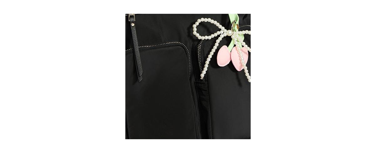Shop Madden Girl Cherry Heart And Cultivated Pearl Bow Bag Charms