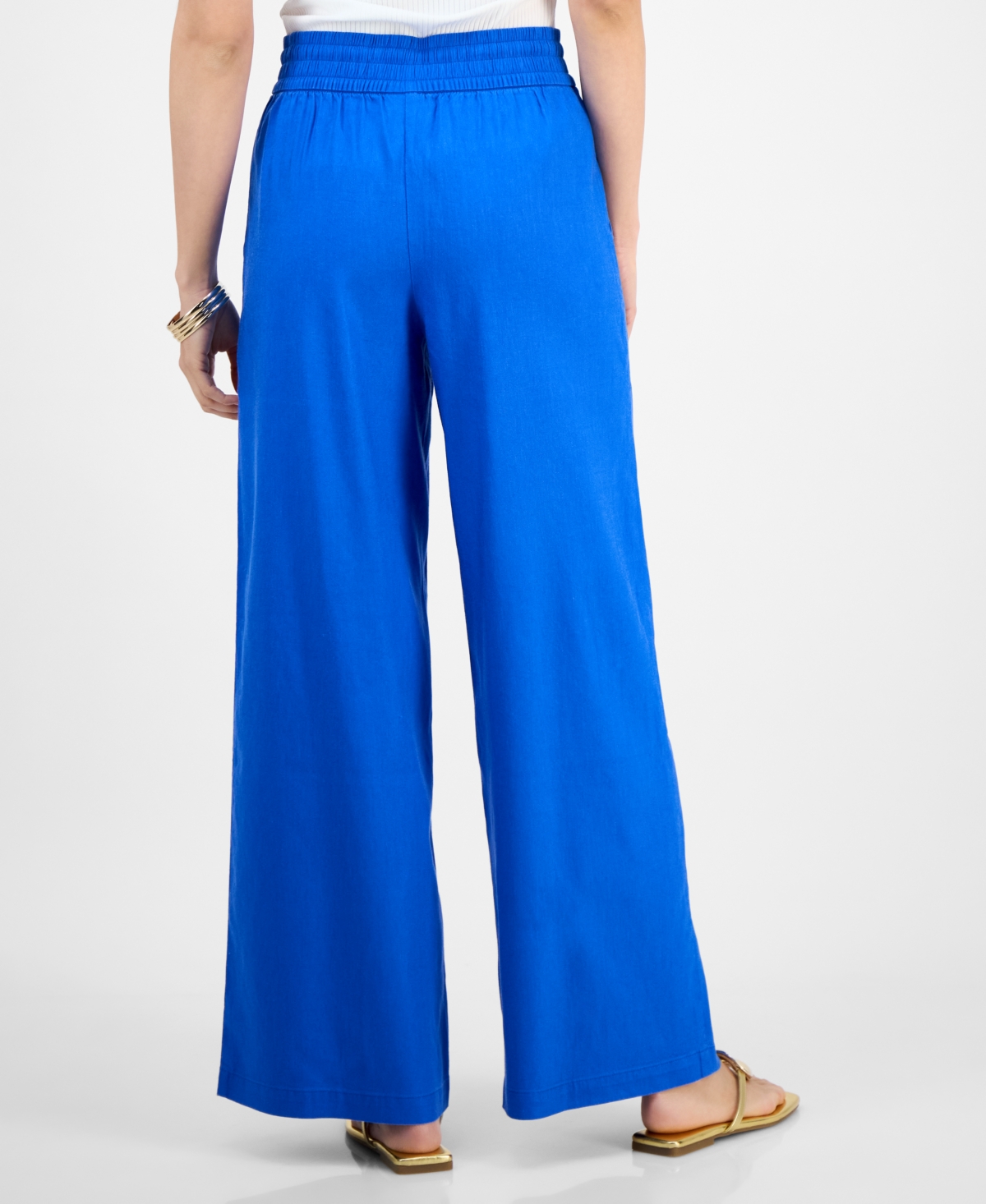 Inc International Concepts Petite High-rise Wide-leg Pants, Exclusively At Macy's