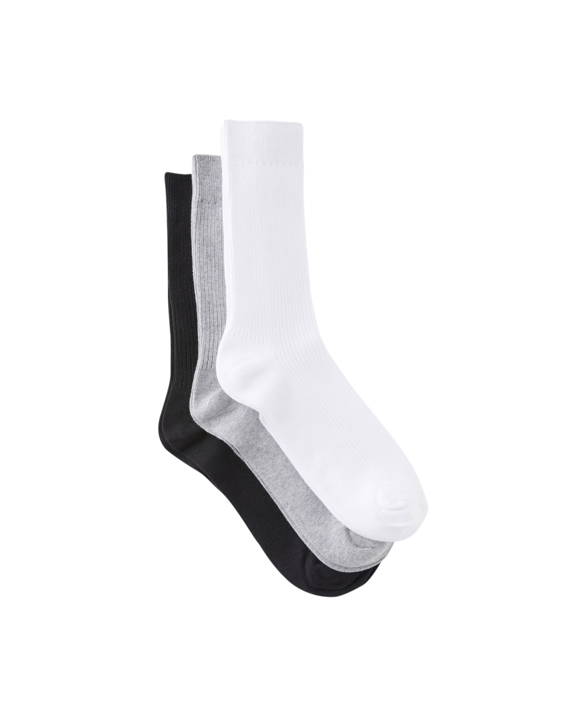 Shop Cotton On Men's 3-pack Easy Socks In Black,white,gray Marle