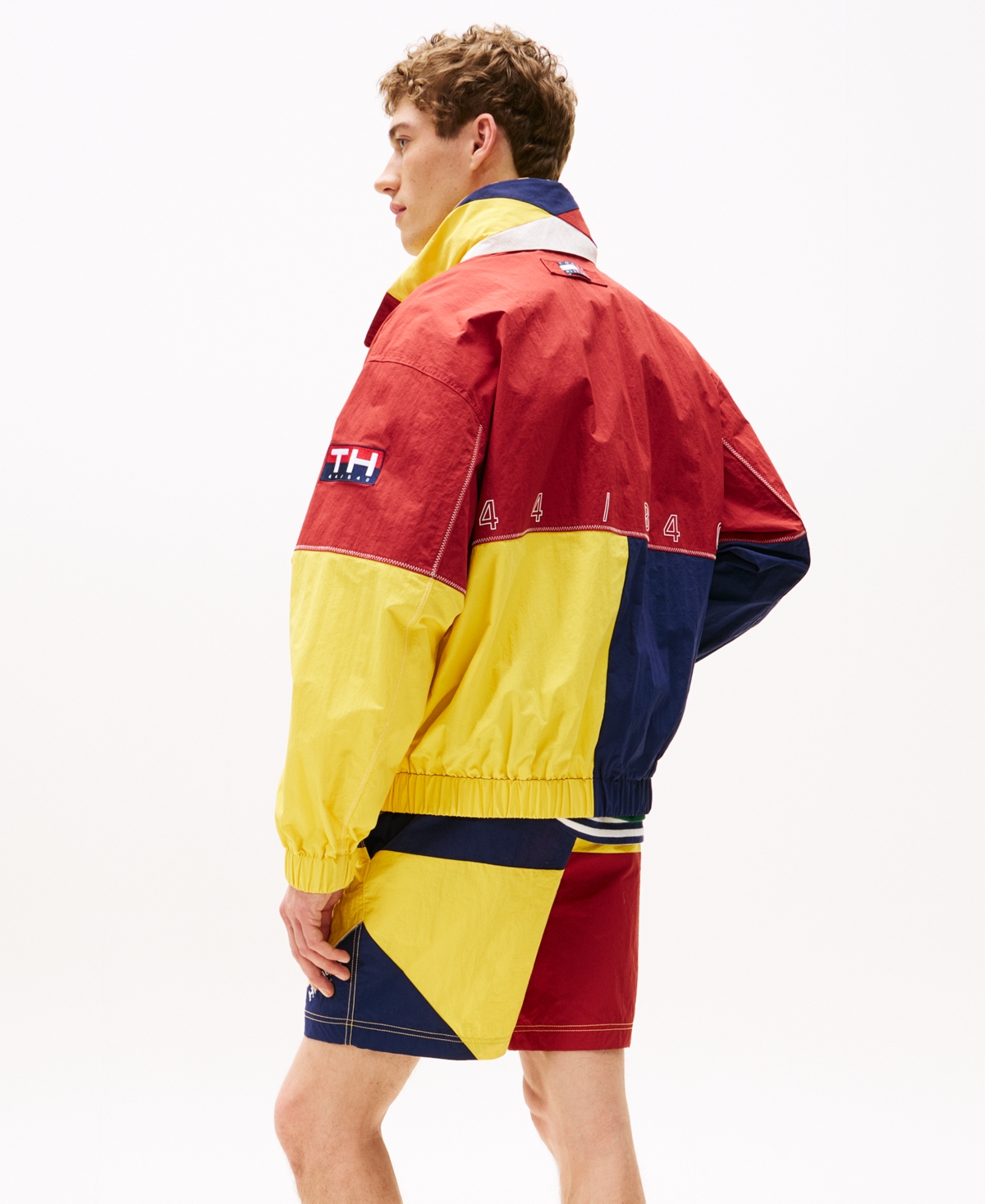 TOMMY HILFIGER MEN'S LONG SLEEVE COLORBLOCKED SAILING JACKET 