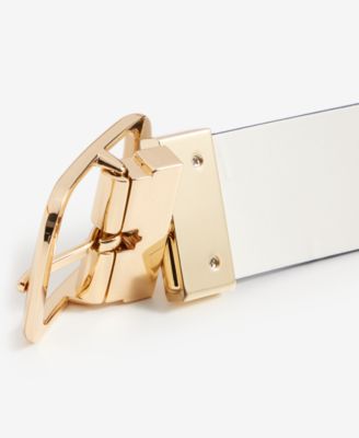 Reversible Faux-Leather Belt