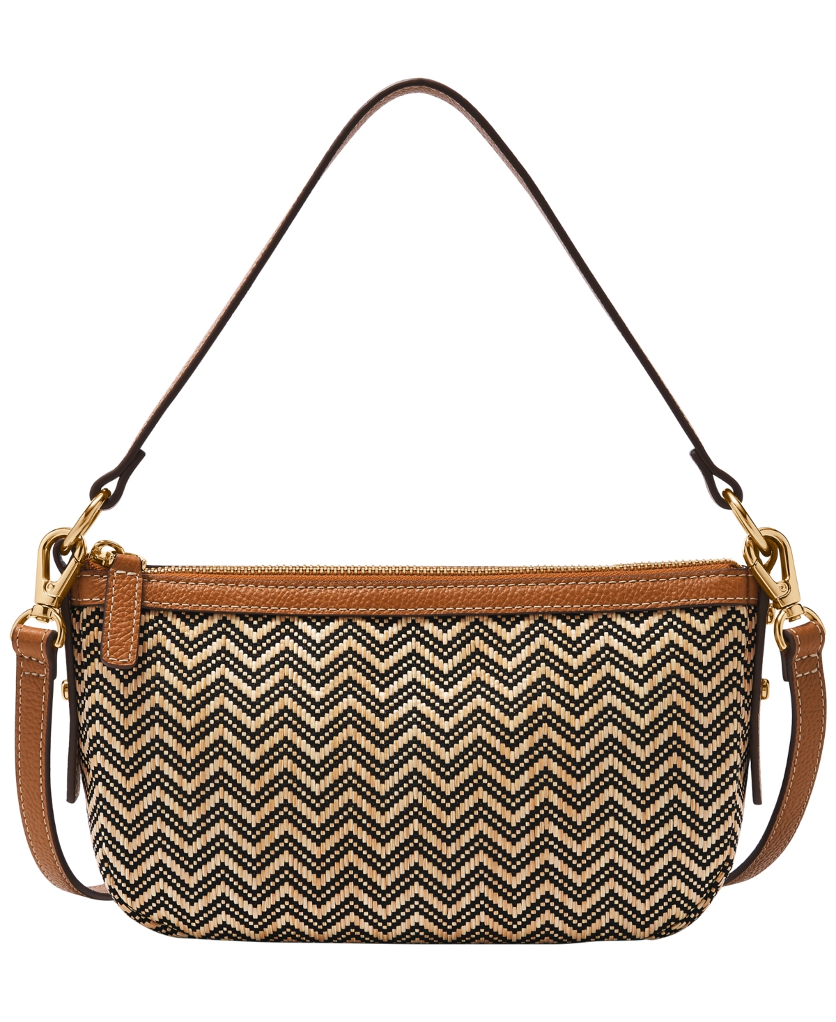 Jolie Small Crossbody Bag - Chevron Straw