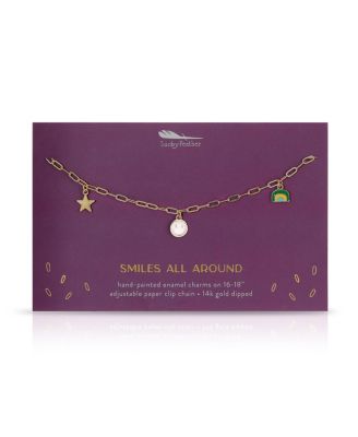 Enamel Treasure Necklace - Smile