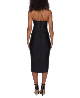 STRPLES CORSET MIDI SKT