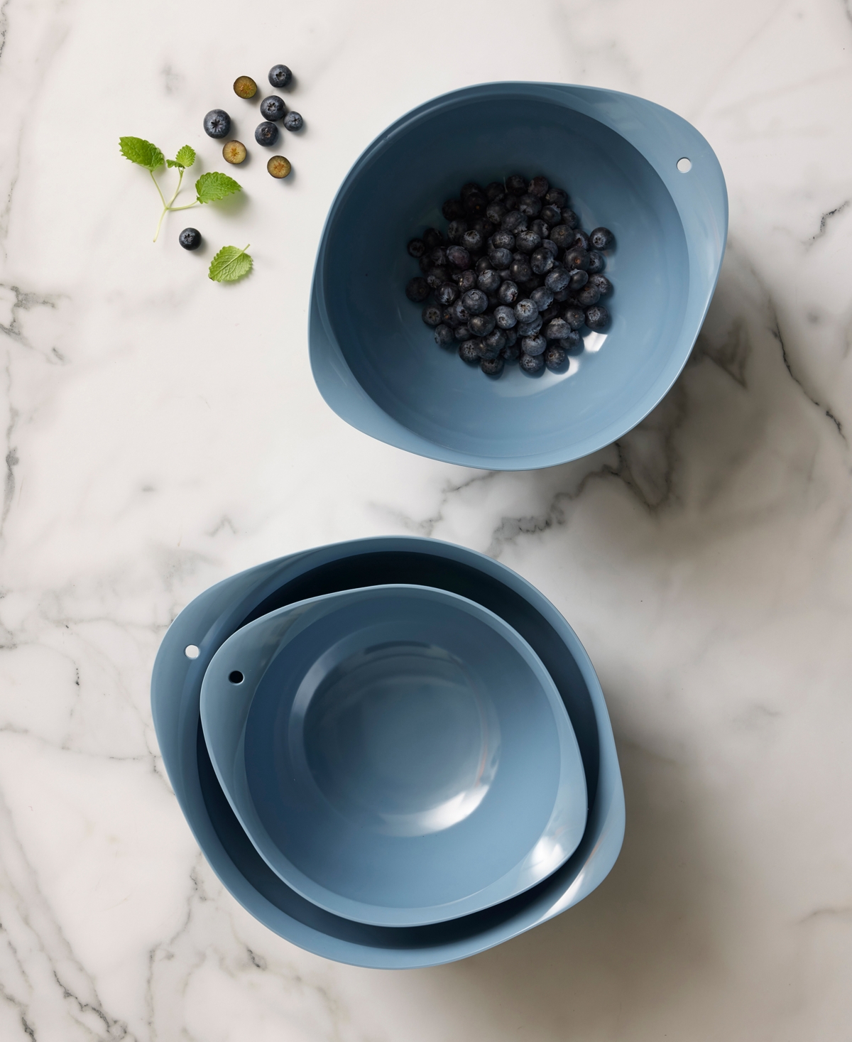 Rosti Victoria 3-piece Mixing Bowl Set In Dusty Blue