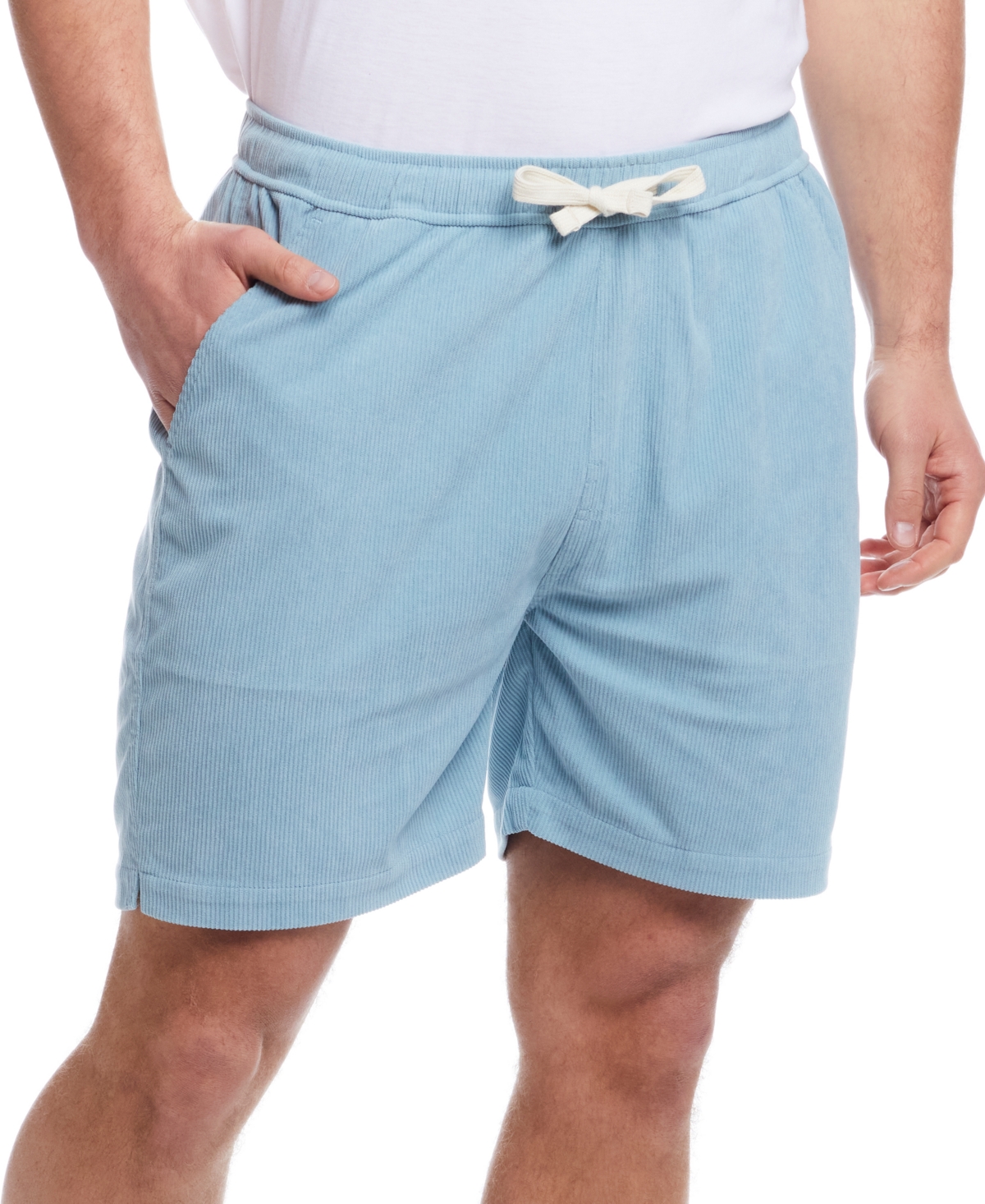 Weatherproof Vintage Men's Regular-fit 6" Corduroy Cabana Shorts In Teal Mist